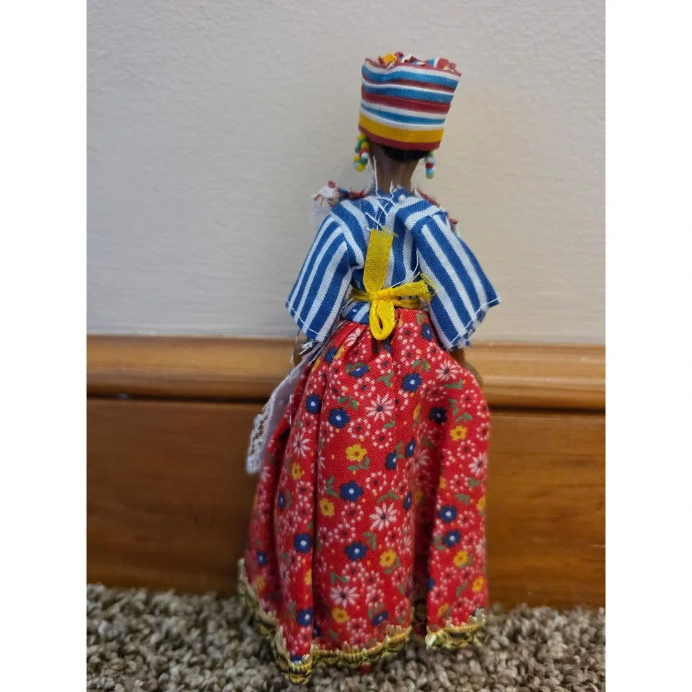 Vintage Rexard Miss St Maarten‎ West Indies Collectors Costume Doll Souvenir Box